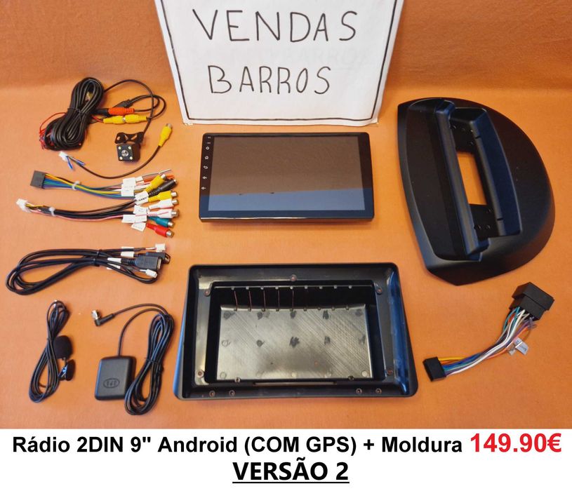 Rádio 2DIN 9" • Renault Clio 2 II • (1998 a 2007) • Android [4+64GB]