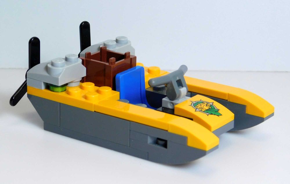 Lego City dżungla łódź płaskodenna