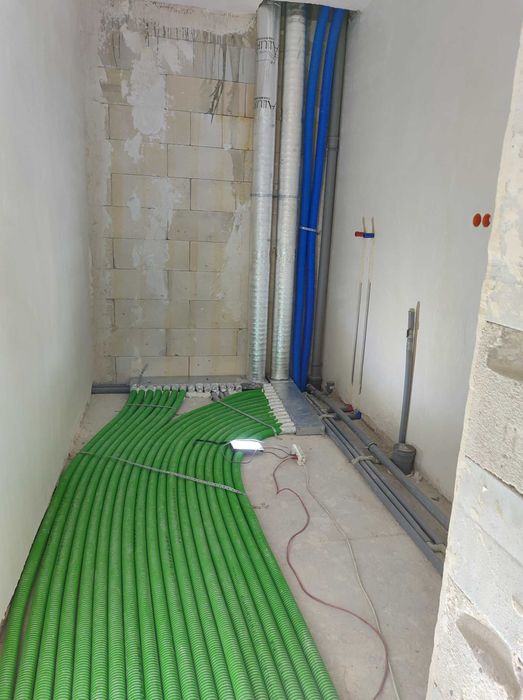 Rekuperacja, Ogrzewanie podłogowe, Instalacje wod-kan,  Pompy ciepła