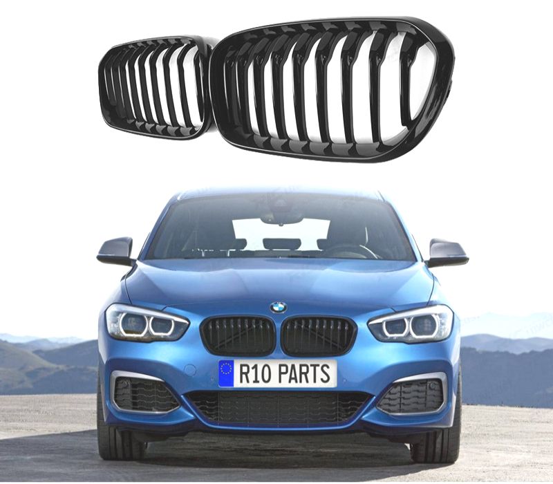 GRELHAS FRONTAIS BMW F20 F21 LCI 15-19 PRETO BRILHANTE