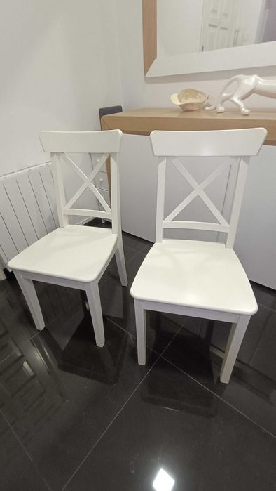 Mesa TORSBY IKEA Refeição 6 a 8 pessoas + 4 Cadeiras Branca IKEA