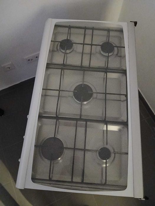 Fogão a gás Singer 5 bocas + forno duplo — funciona bem / usado