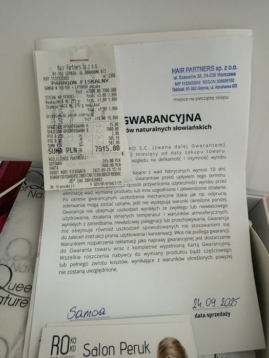 Peruka damska z włosów naturalnych
