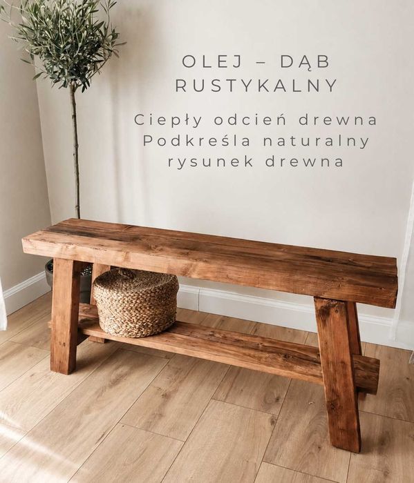 Ławka z odzyskanego drewna