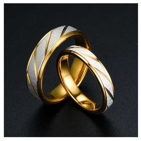 pierścionki / obrączki - damska i męska komplet 2 sztuki rozm. 11 i 12