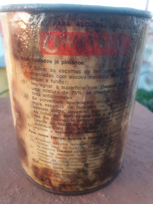 Lata antiga Owatrol