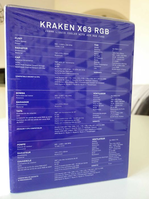 NZXT Kraken X63 RGB 280mm BIAŁE | NOWE zafoliowane chłodzenie wodne