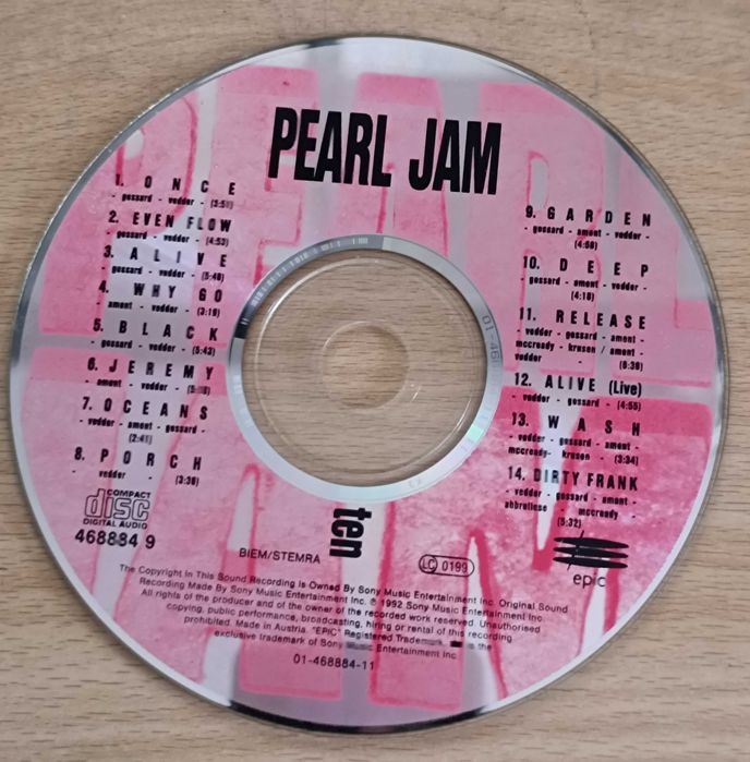 2 CDs Pearl Jam : Ten e Vs.