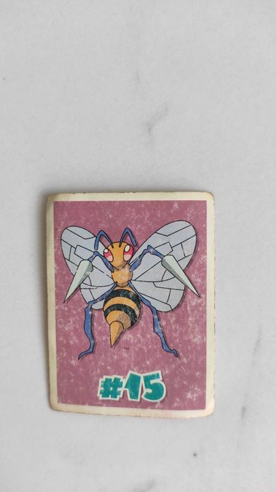 Naklejka #15 - Beedrill, Pokemon, Chipita, Chipicao, Nintendo, 95-01