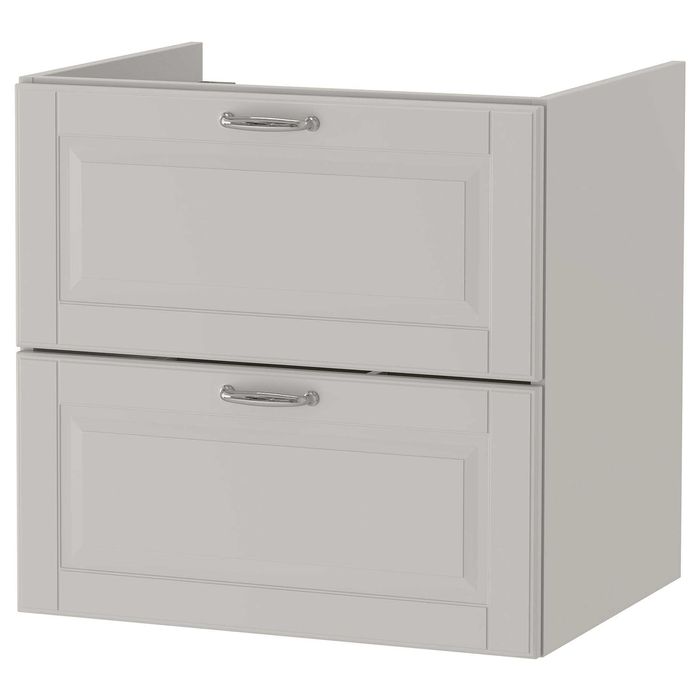 Nowa szafka pod umywalkę IKEA GODMORGON 2 szuflady (fronty Kasjön) + złote uchwyty