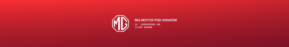MG Motor PGD Kraków top banner