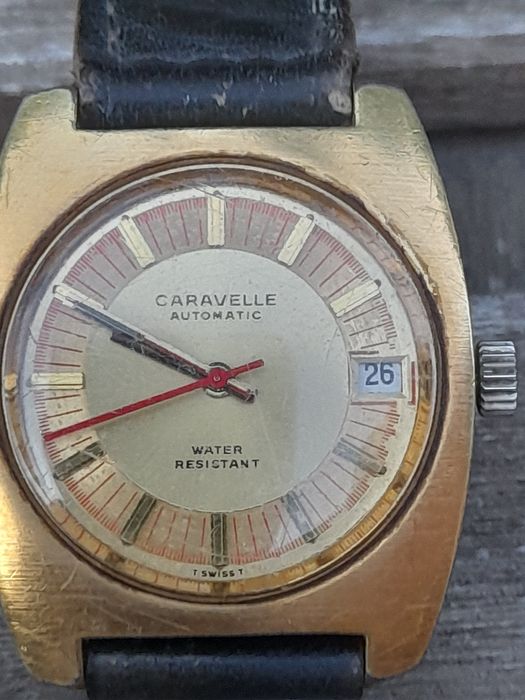 Relógio de pulso de corda da Caravelle automatic - funciona lindamente