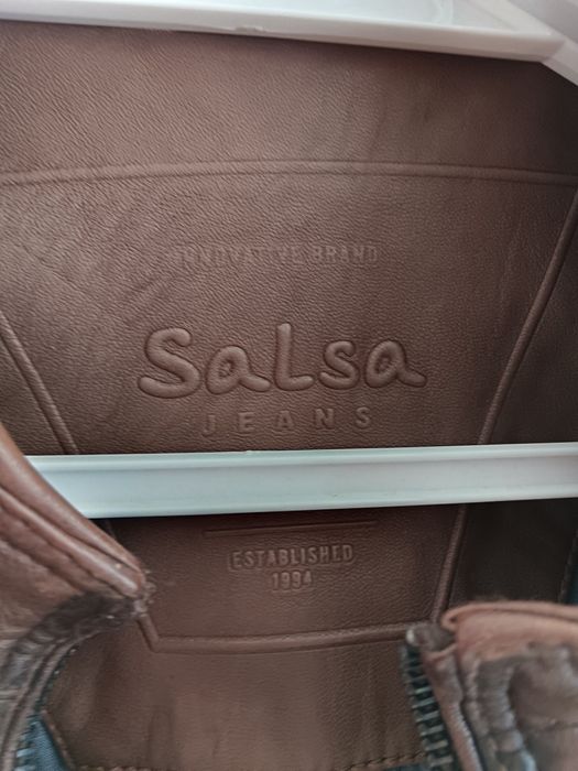 Blusão de cabedal Salsa Jeans tamanho L