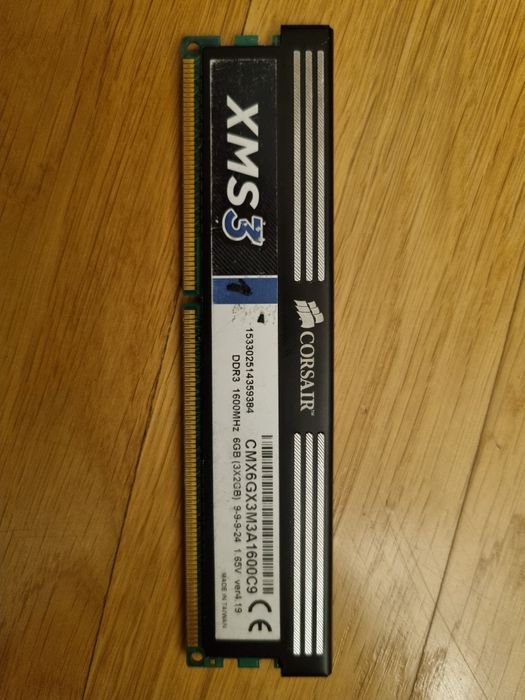 Pamięć DDR3 Corsair XMS3 1600 MHz 6GB