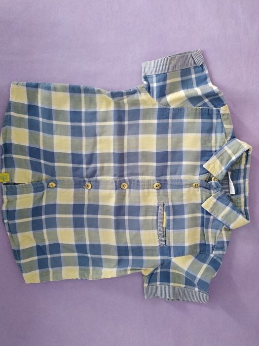 Koszula w kratkę z krótkim rękawem, Cocodrillo, rozmiar 92