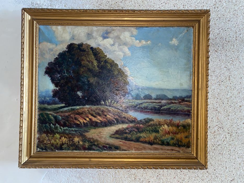 Quadro Óleo sobre tela “Natureza”