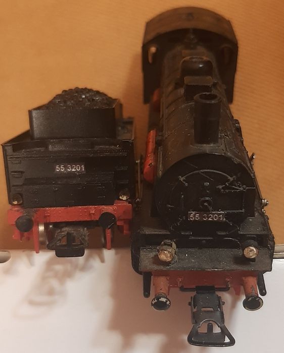 Паровоз Piko HO BR 55 ГДР в очень хорошем состоянии бегает хорошо !