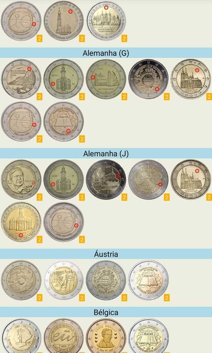 Moedas Comemorativas 2€