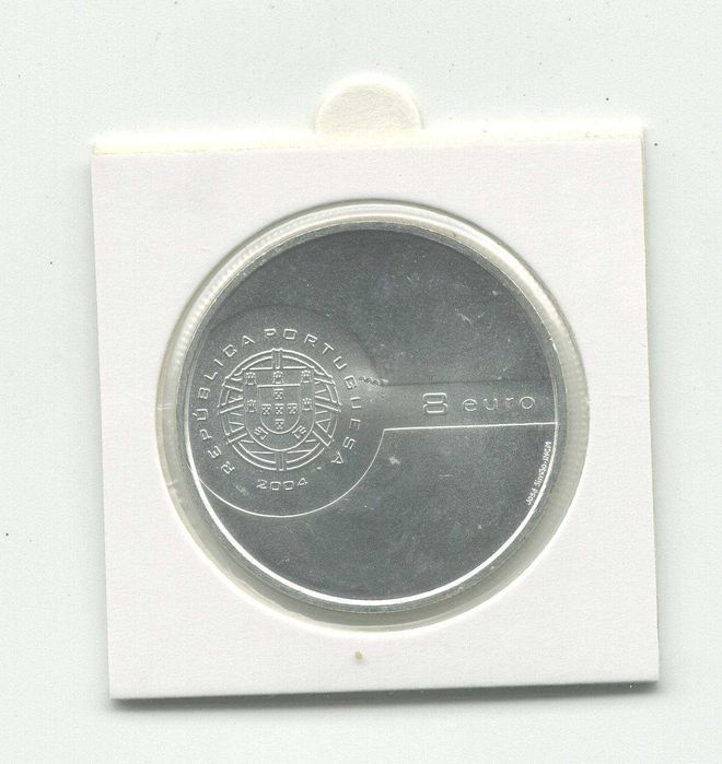 3 Moedas 8 € 2004 - O Espectáculo do Futebol - PRATA