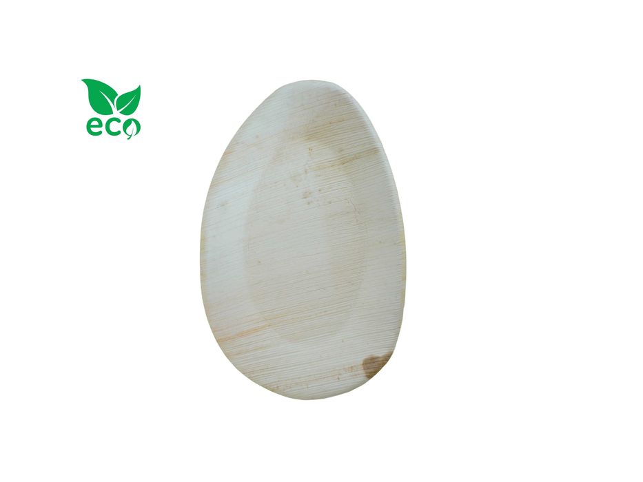 Taca Owalna z liści palmowych catering 25x18cm 25szt PREMIUM