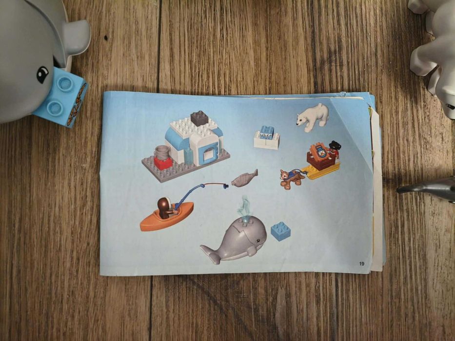 Lego duplo Iglo Eskimos i wieloryb