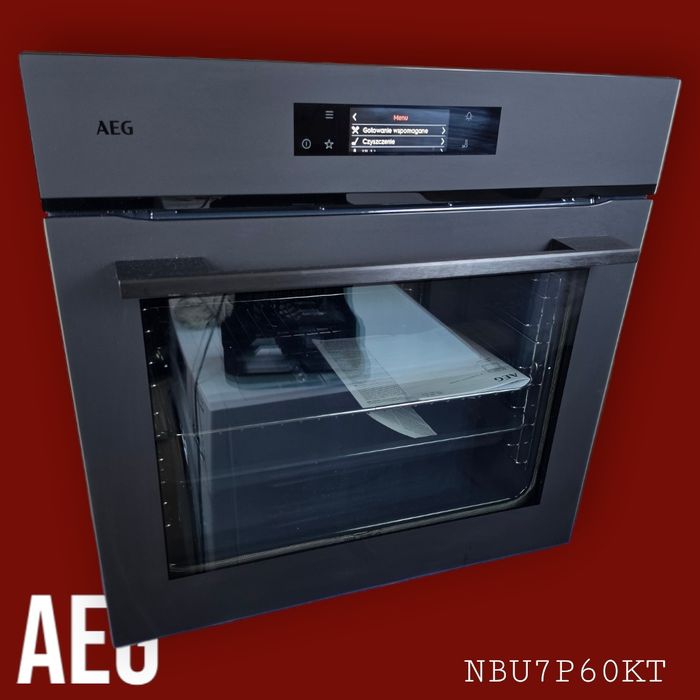 AEG NBU7P60KT – piekarnik 60 cm Matt Black Pyroliza MealAssist