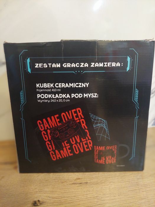 Kubek gracza nowy podkładka pod myszkę gamę over prezent gracza