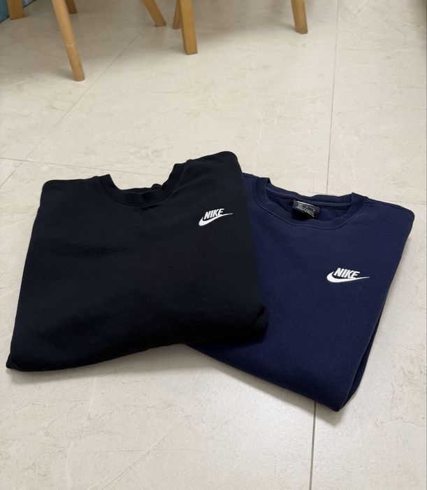Свитшот Nike на флисе Темно синий (оригинал)