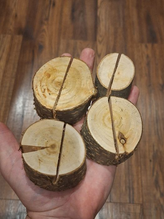 150szt. Drewniane podstawki,krążki pod winietki.