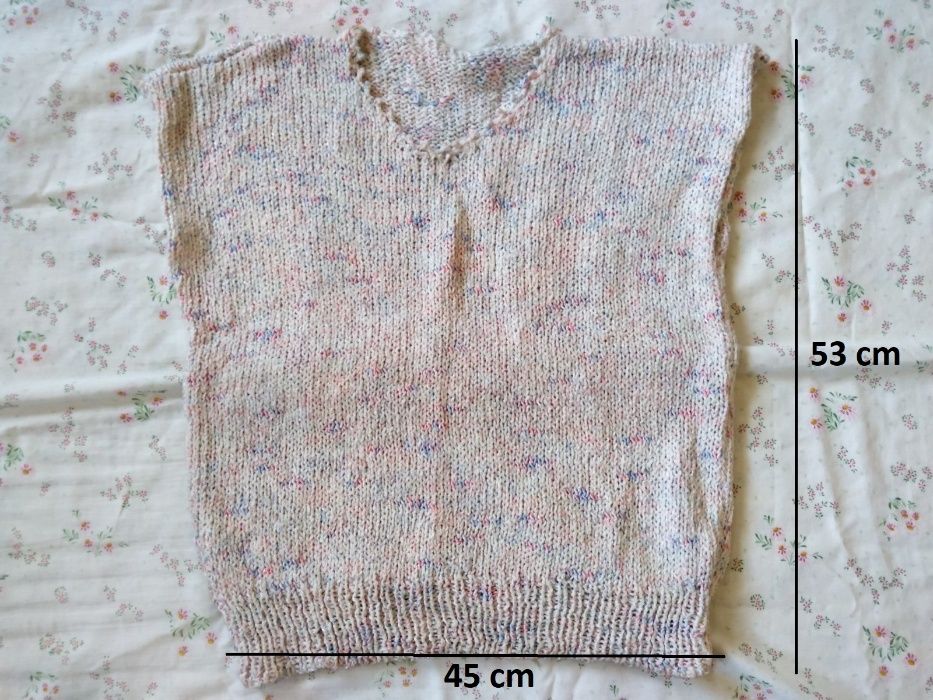 Peças de malha feitas à mão (peças únicas)