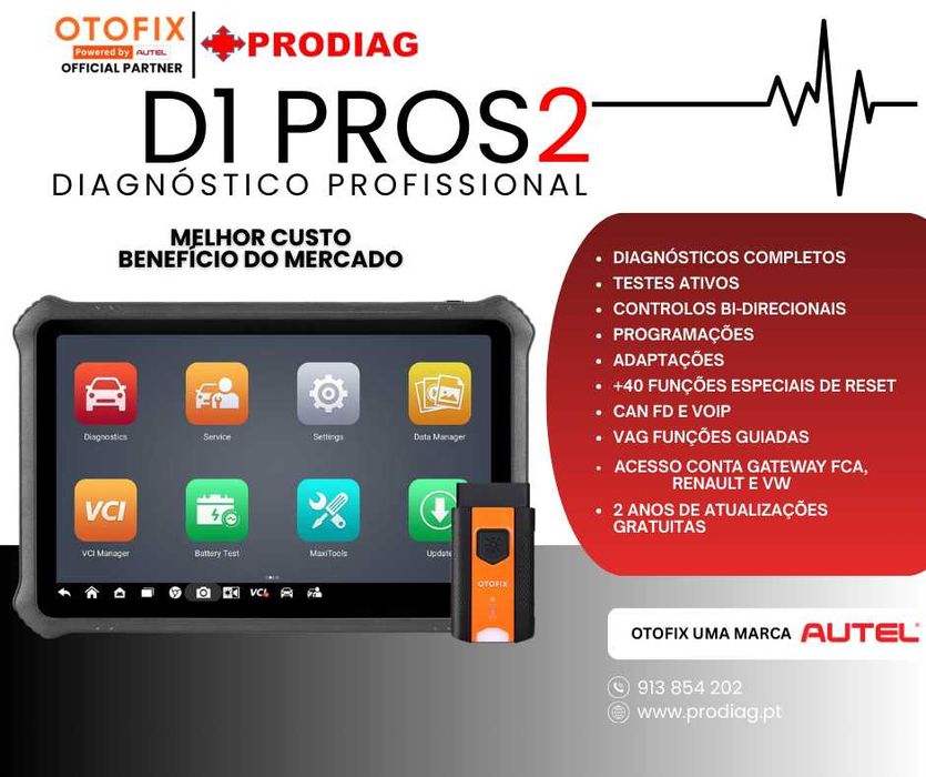 Diagnóstico automóvel Otofix D1 PROS2