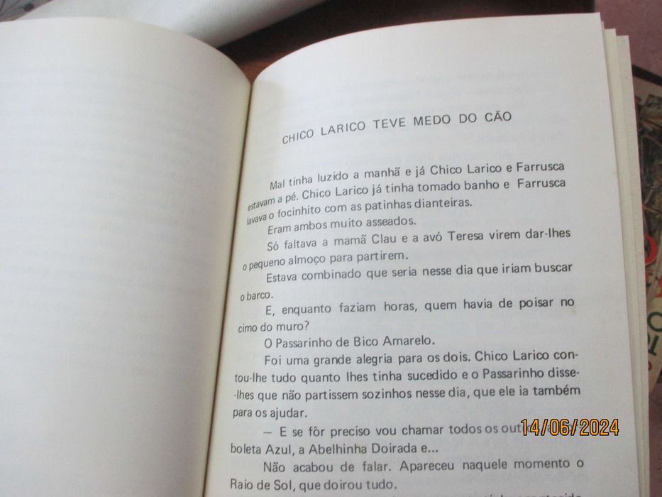 Livro antigo para crianças - Chico Larico