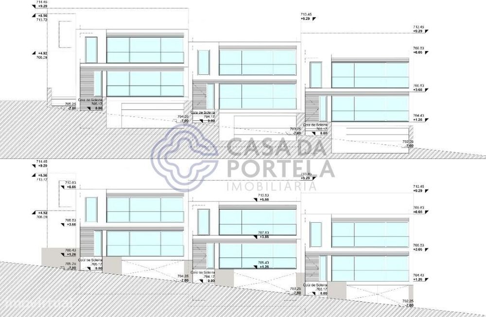 Terreno com projecto de arquitectura aprovado do tipo V3 localizado em