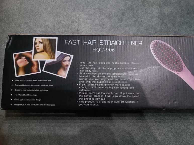 Escova elétrica Fast Hair Straightener