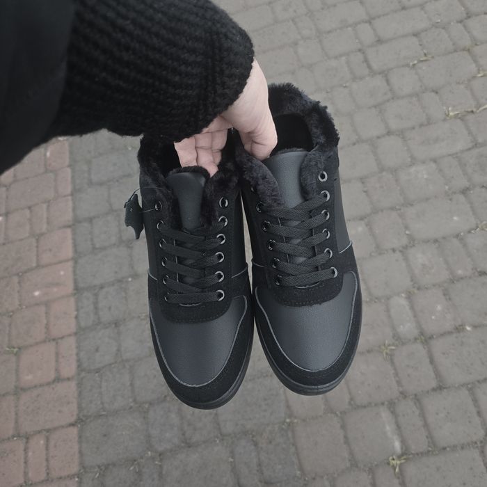 Шкіряні чоловічі зимові туфлі кеди кросівки 41 42 43 44 45