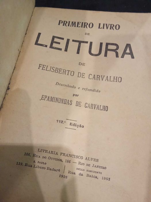 Primeiro Livro de Leitura - Felisberto de Carvalho