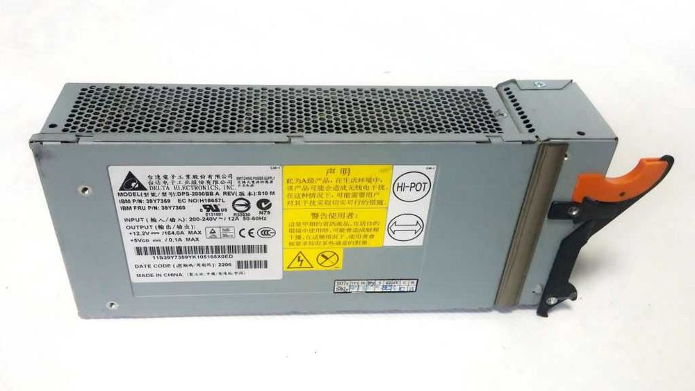 блок питания 2000W IBM Delta DPS-2000BB 12V 164A КПД:92% GOLD