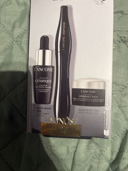 Nowy zestaw Lancome tusz do rzęs serum krem do oczu