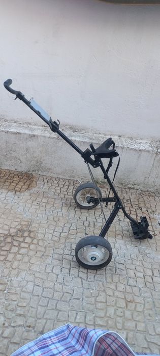 Carrinho e saco de Golfe c/ tacos