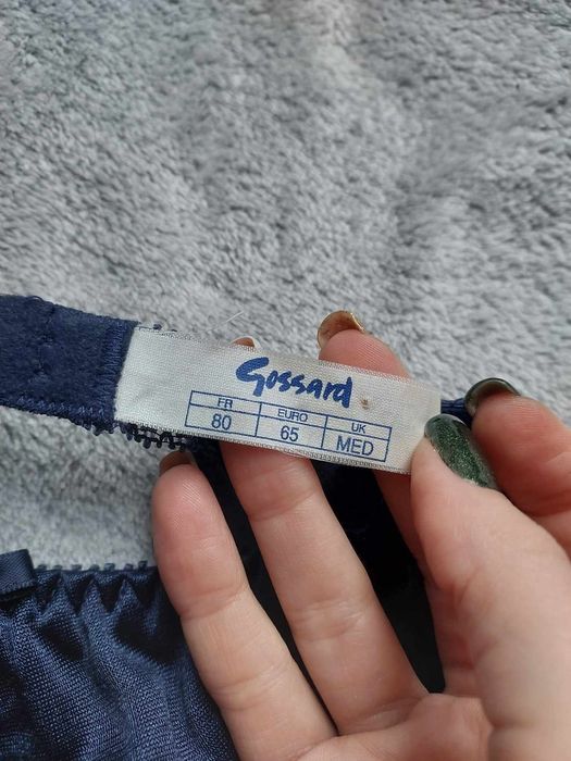 Pas do pończoch granatowy NOWY M 38