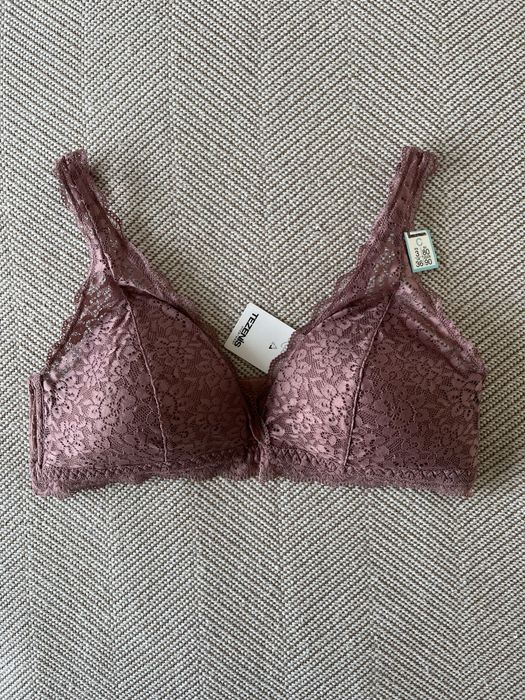 Tezenis biustonosz 80C trójkątne miseczki bez fiszbin róż triangle bra
