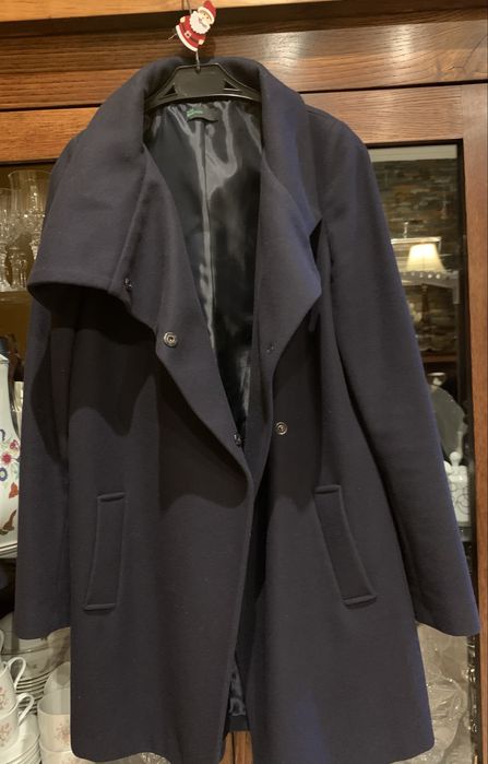 Sobretudo azul marinho como novo da benetton tamanho 34 portugues