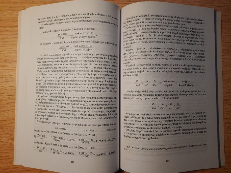 Analiza finansowa w przedsiębiorstwie Lech Bednarski