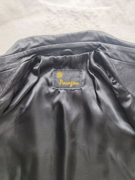 Skórzana kurtka żakiet retro vintage Y2K