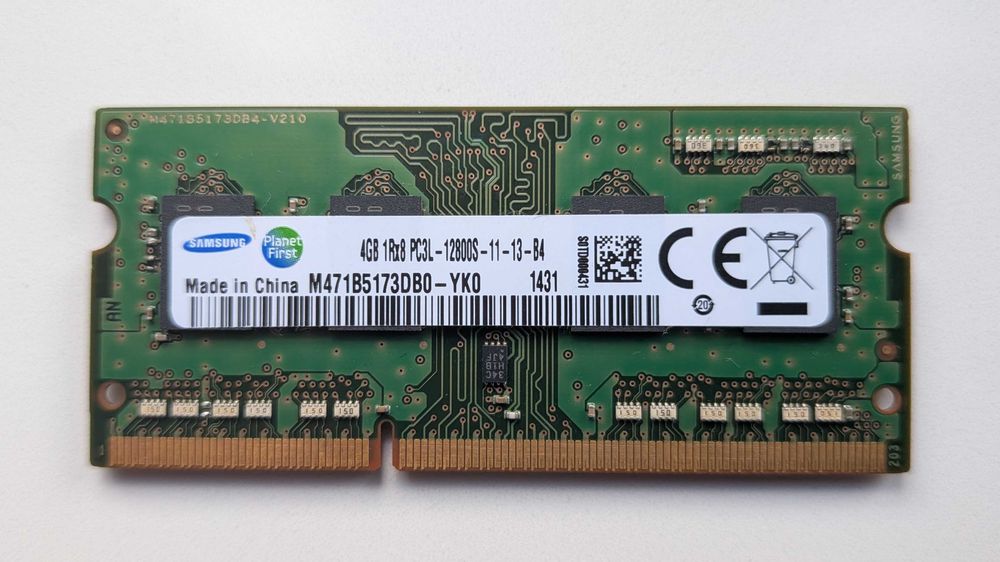 Pamięć RAM Samsung DDR3L 4 GB SODIMM 1600 MHz do laptopa
