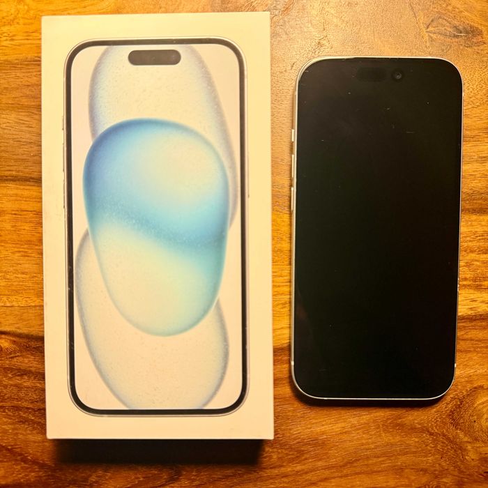 iPhone 15 256 GB biały pudełko+dowód zakupu