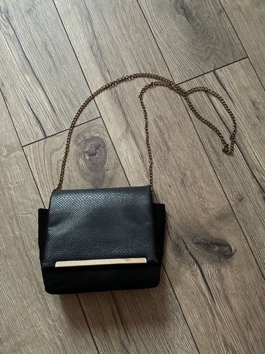 Czarna kopertówka elegancka torebka