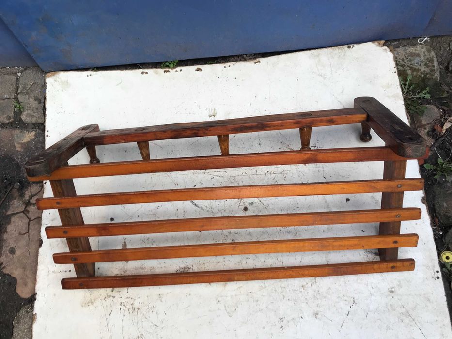 Полка вешалка деревянная ссср