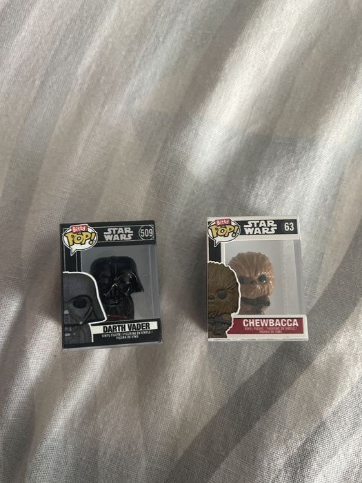 Lote 8 Miniaturas Funko Bitty Pop! Star Wars + Expositores (Com Figuras Mistério)