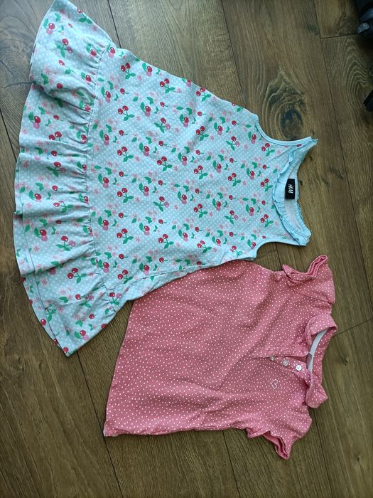 Sukienka+ bluzka firmy H&M, rozmiar 92/98
